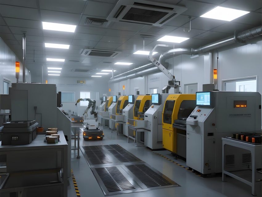 蚌埠3500平鋰電池廠潔凈車(chē)間設(shè)計(jì)方案效果